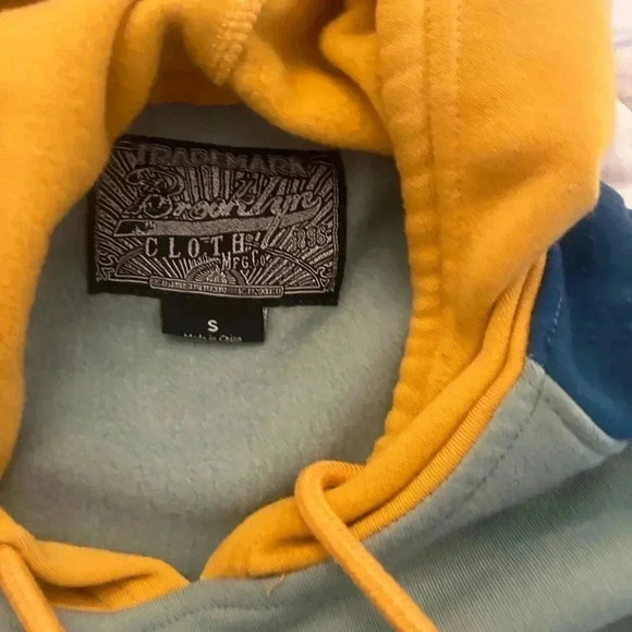Brooklyn Cloth Color Block Hoodie Size Small - Picture 7 of 7